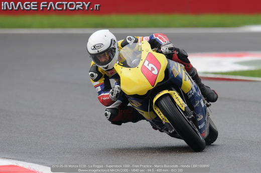 2010-05-08 Monza 0229 - La Roggia - Superstock 1000 - Free Practice - Marco Bussolotti - Honda CBR1000RR